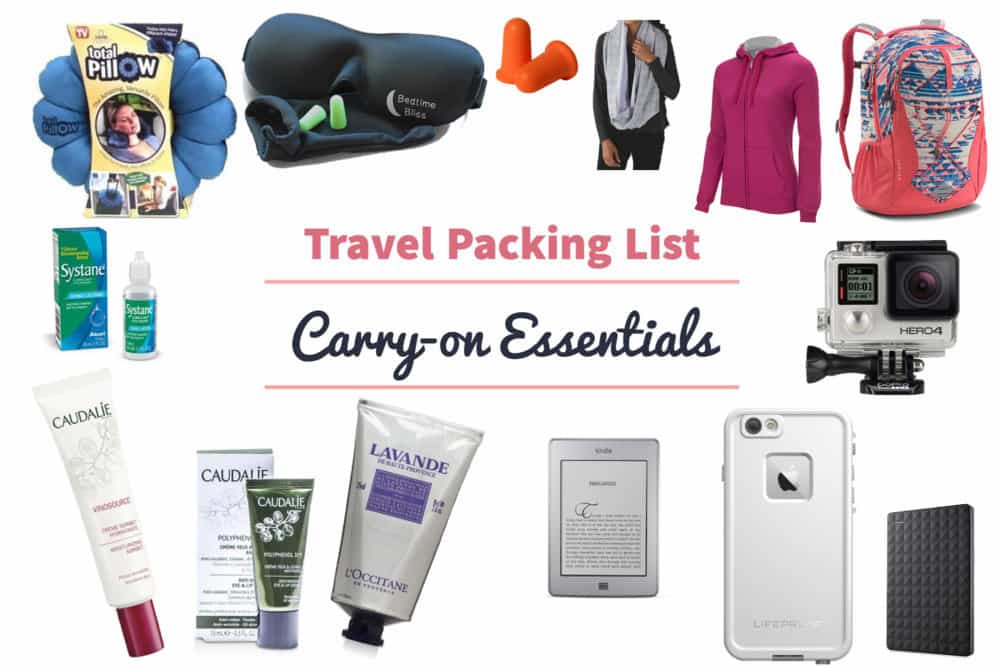 travel packing list camera